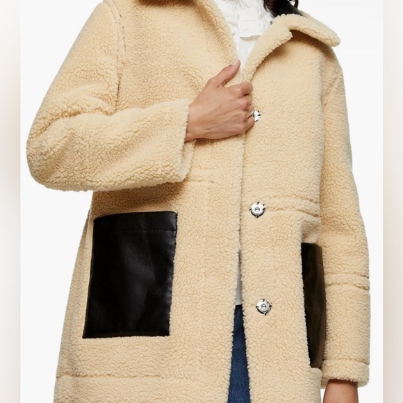 NWT Raven Reversible Faux Shearling Coat. - Picture 8 of 9